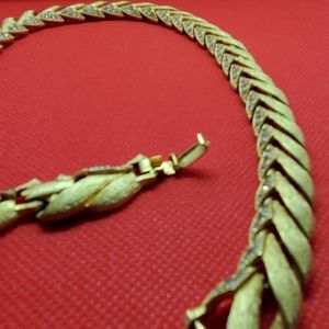 Vintage Amerique Gold Tone w/ Rhinestones Necklace